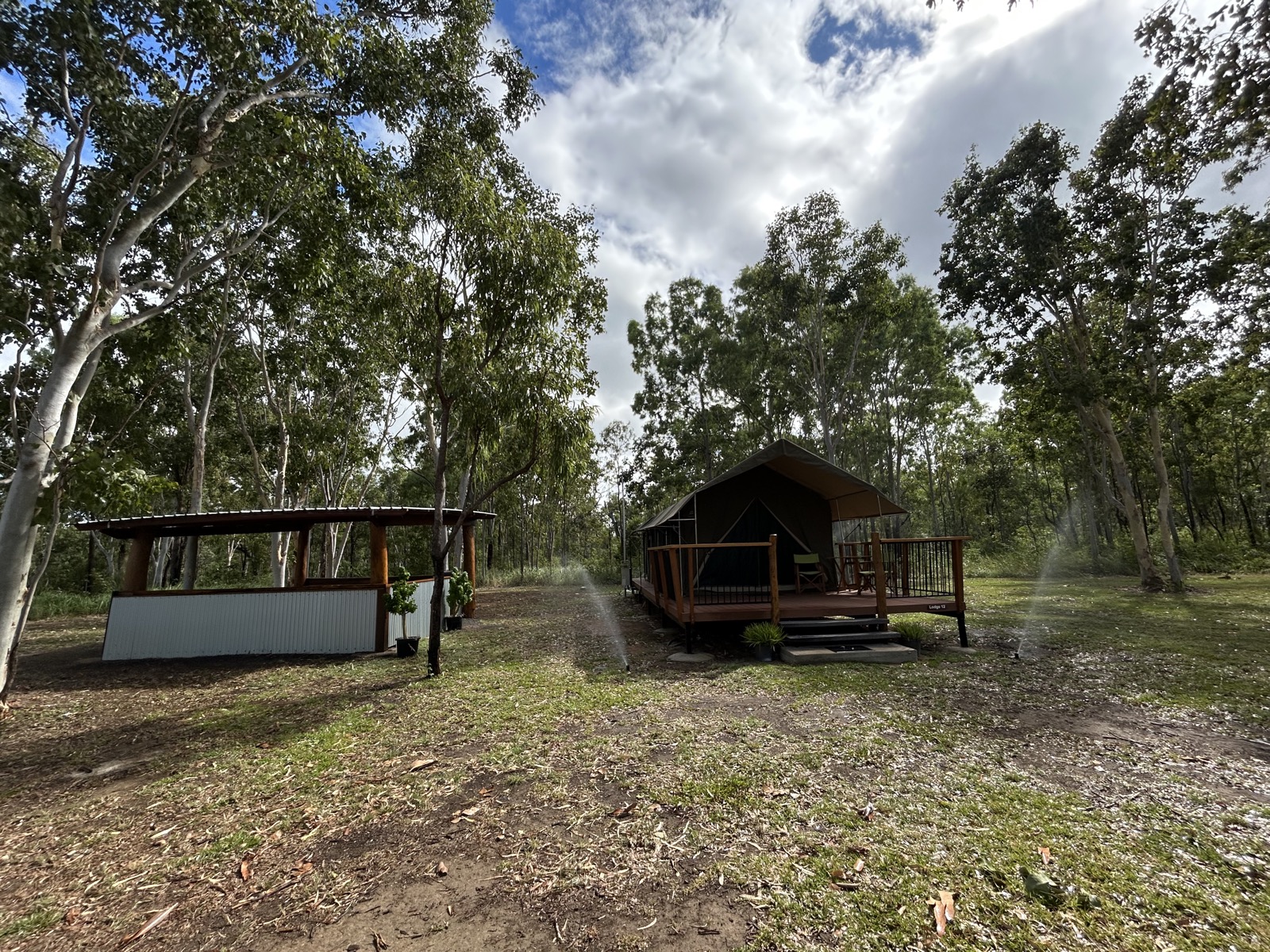 Finished remote camp infrastructure in eucalyptus bush